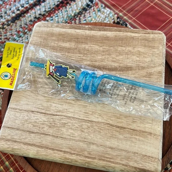 Madeline & Friends Twist & Twirl Straw 1999 New Sealed Rare HTF Blue Reusable - Picture 1 of 8